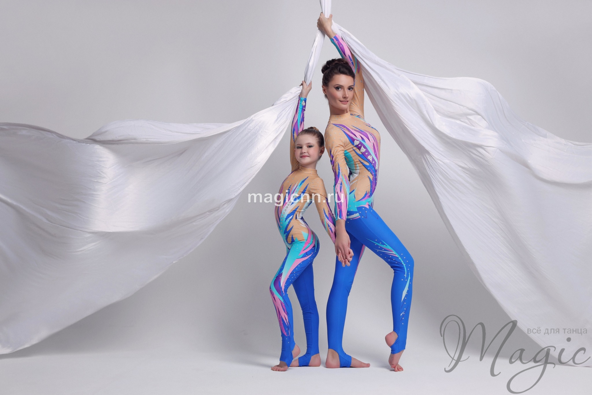 Комбинезон для воздушной гимнастики "Северное сияние" - Магазин одежды для танцев "Magic Dance"